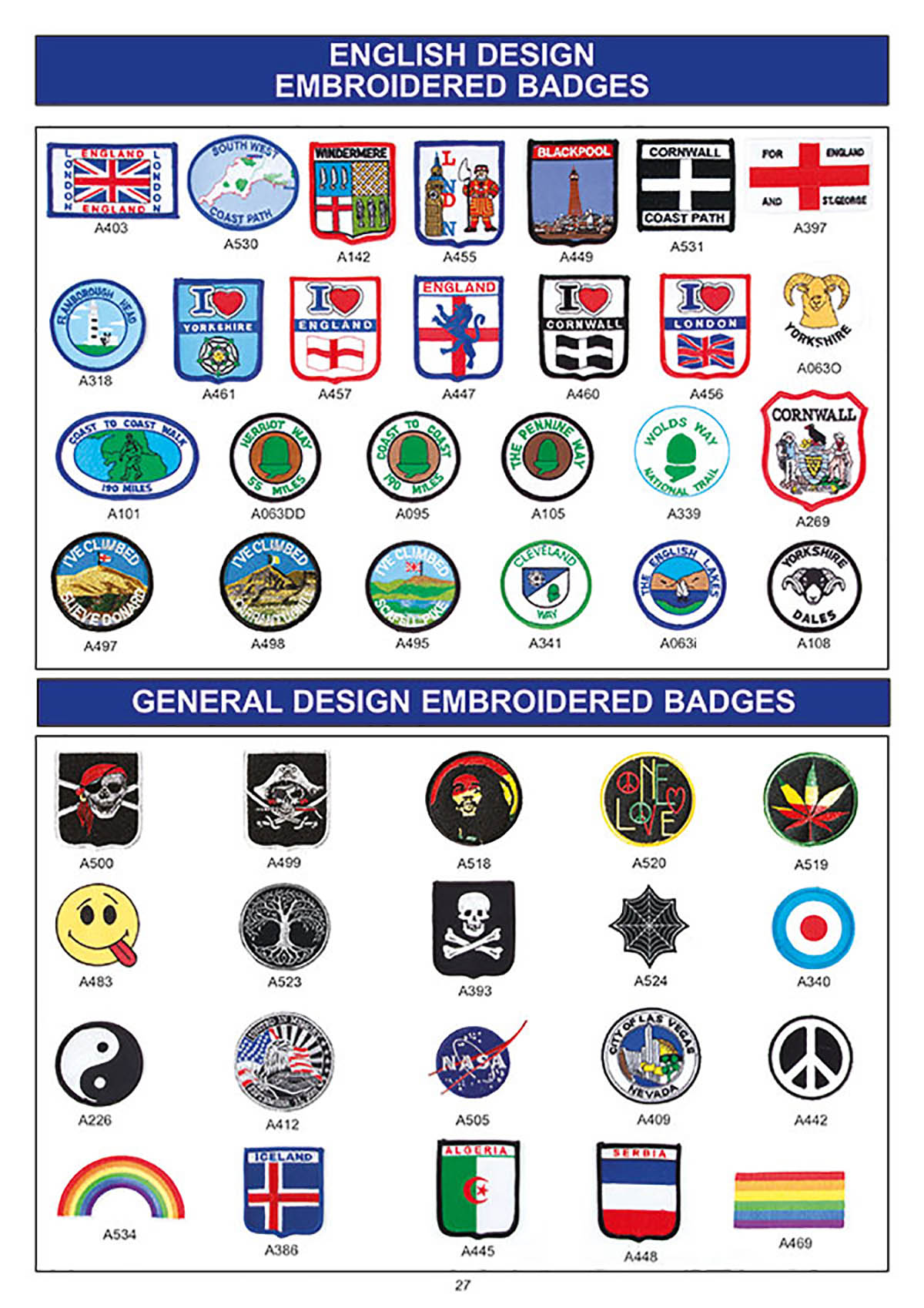 souvenir english design badges